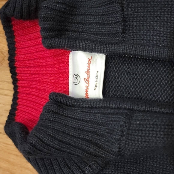 Hanna Andersson Boys' Black and Red Fair Isle Sweater - Picture 5 of 5
